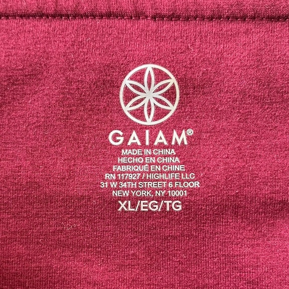 EUC Gaiam yoga pants size XL wine red - Picture 4 of 14